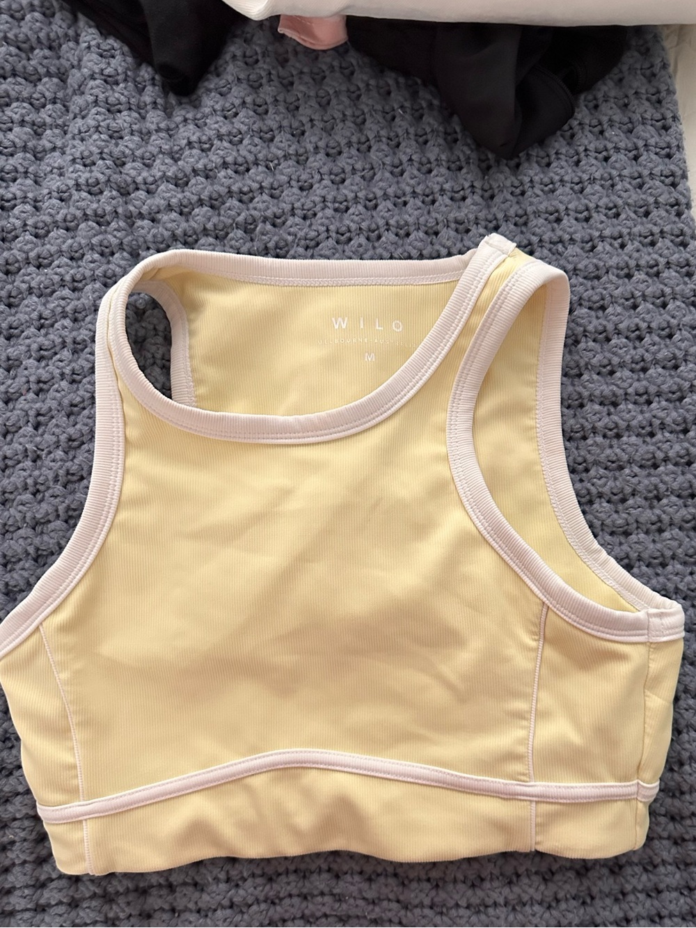 WILO yellow sports bra